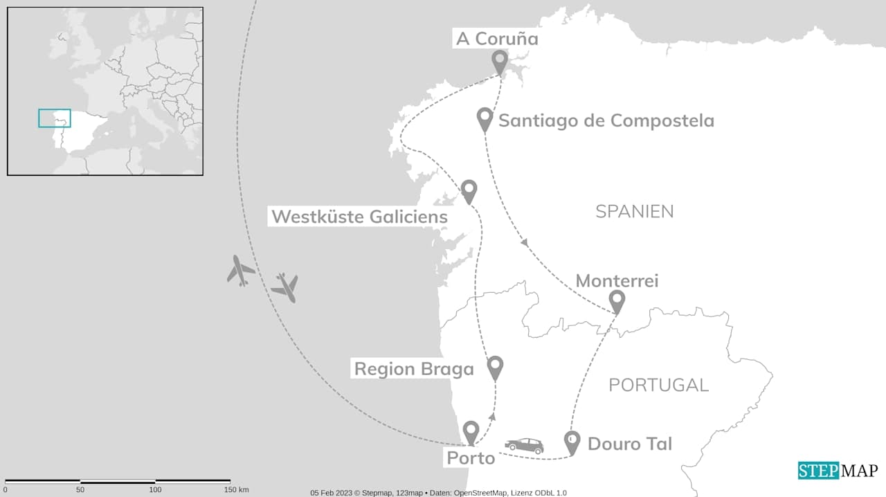 Portugal & Galicien Roadtrip: Wilde Küsten & grüne Täler