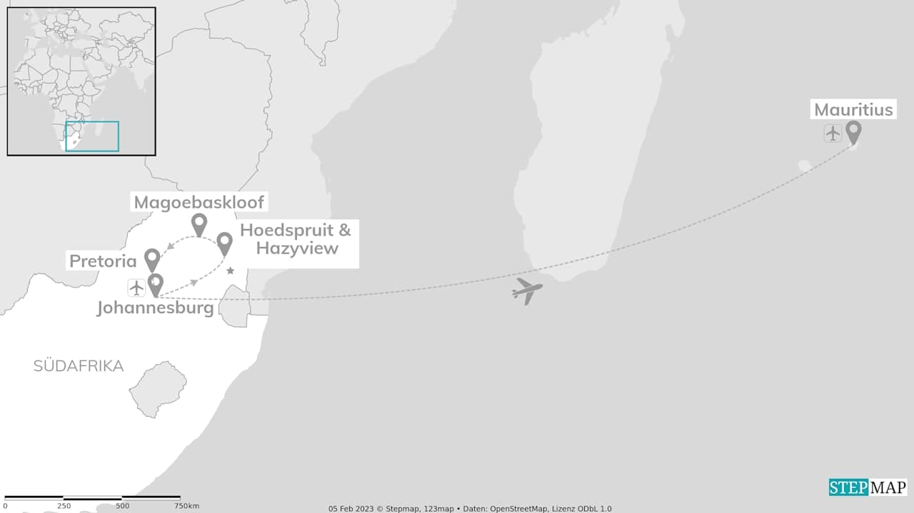 Südafrika & Mauritius: Wildlife Glamping trifft Island Adventure