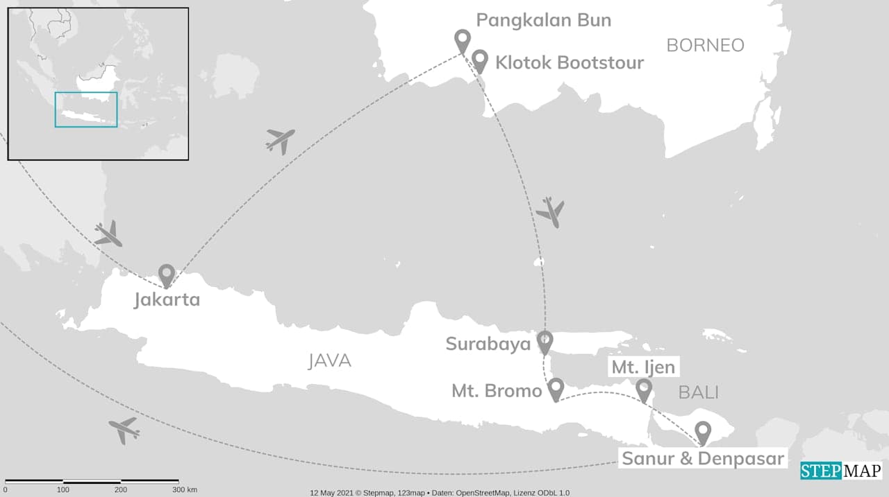 Indonesien Adventure: Orang-Utans & Jungle Paths