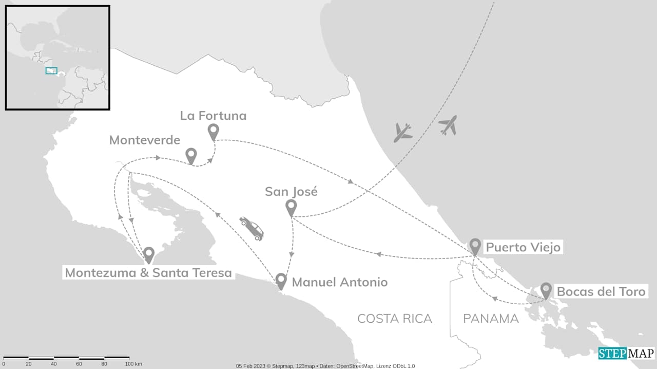 Costa Rica & Panama: Road Adventure zum Nebelwald!