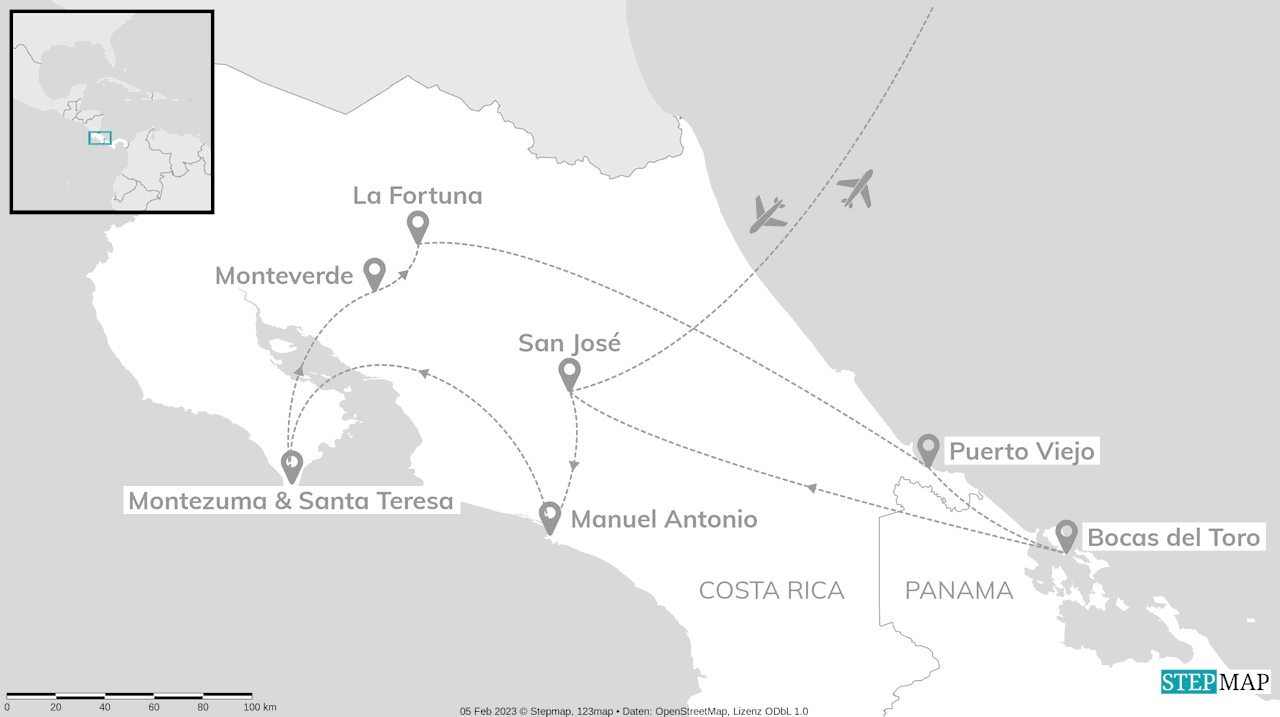 Costa Rica & Panama: Tukan trifft Traumstrand!
