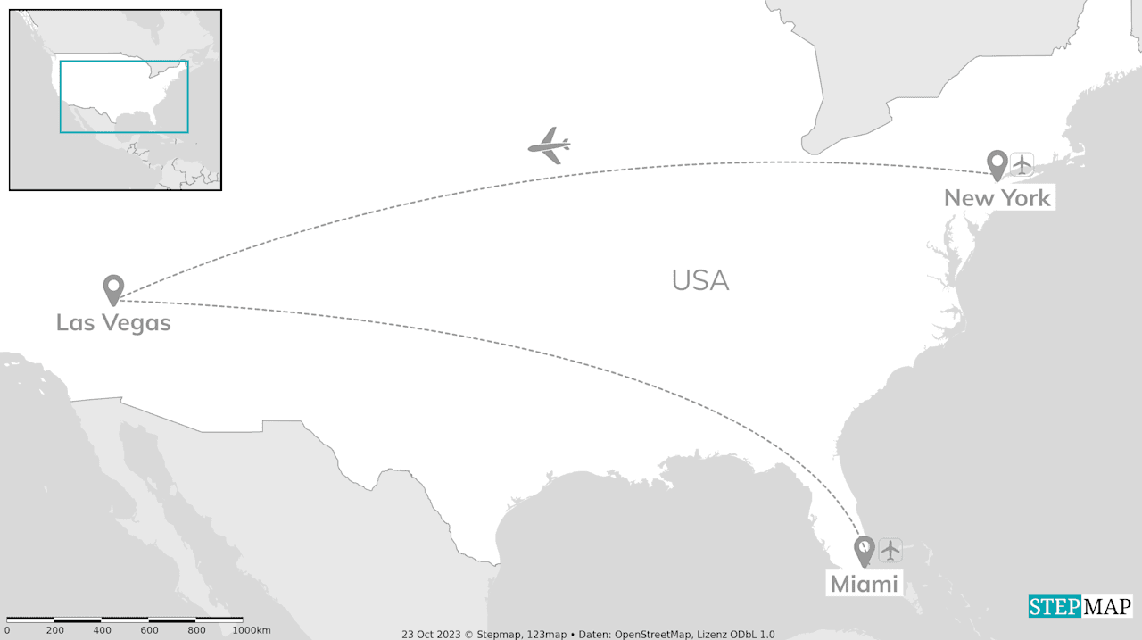 USA Cityhopping: Big Apple, Bright Lights & Beach Nights