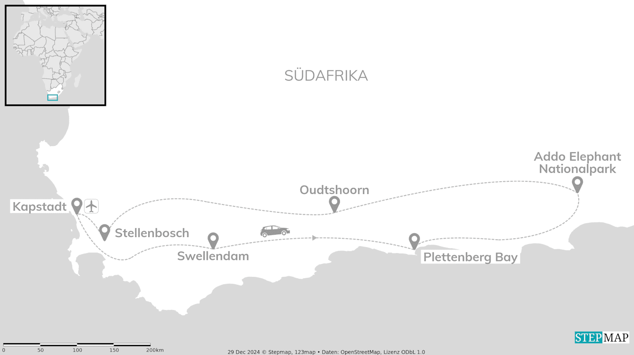 Südafrika Garden Route: Wildlife, Waves & Roadtrip