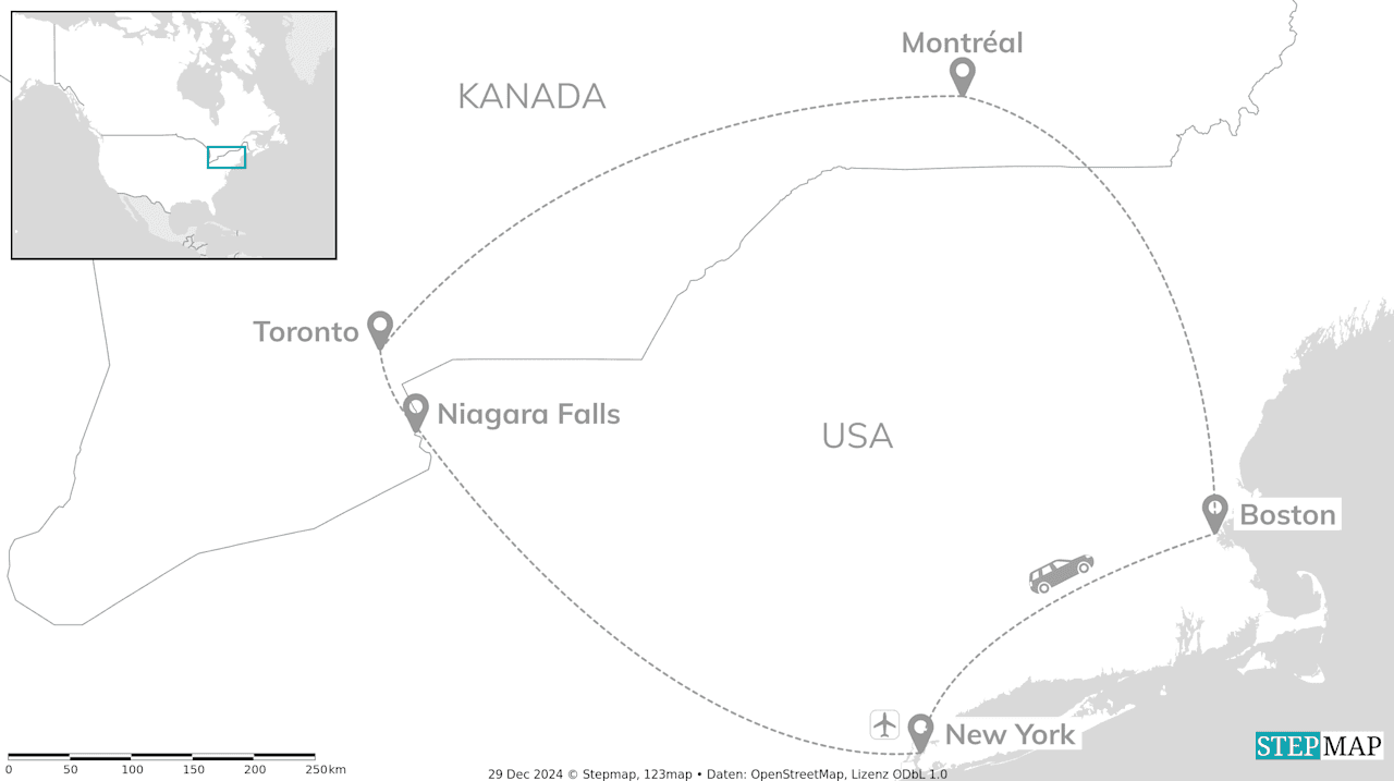 USA & Kanada: East Coast Roadtrip meets Niagara Falls