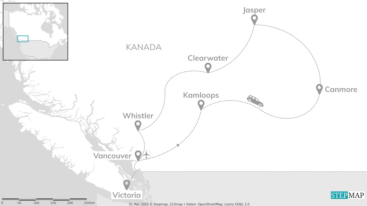 Kanada Roadtrip: Vancouver Island & Rocky Mountains