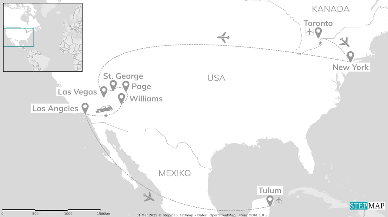 All Around America: Canada's Falls, USA Roads, Mexico Magic