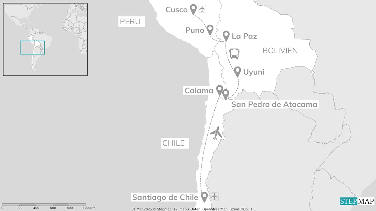 Chile, Bolivien & Peru: From Uyuni to Mighty Machu Picchu