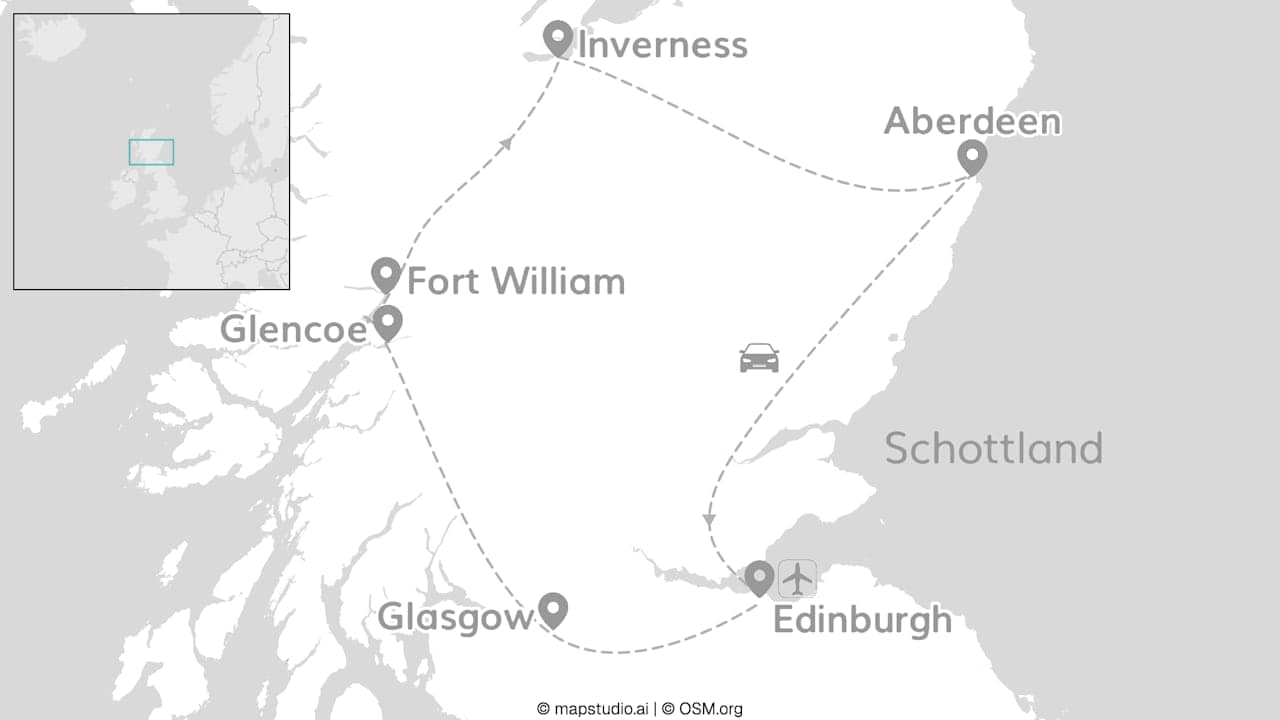 Schottland Bucketlist: Aberdeen Highlands & Mystic Roadtrip