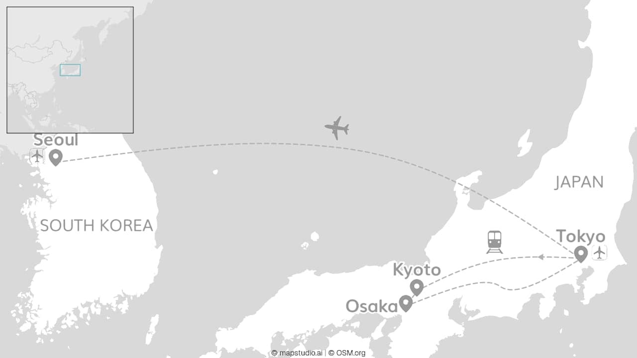 Japan meets Korea: Shibuya, Shinto and Seoul