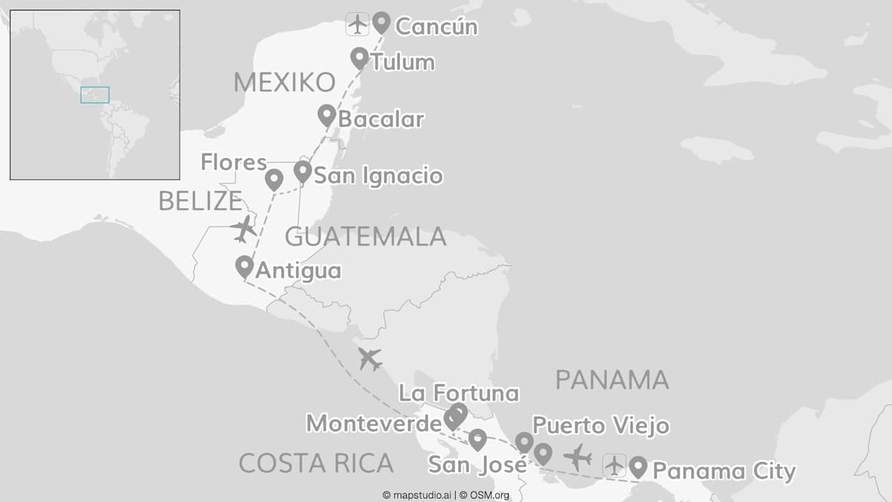 All Around Central America: Pura Vida von Maya bis Meer