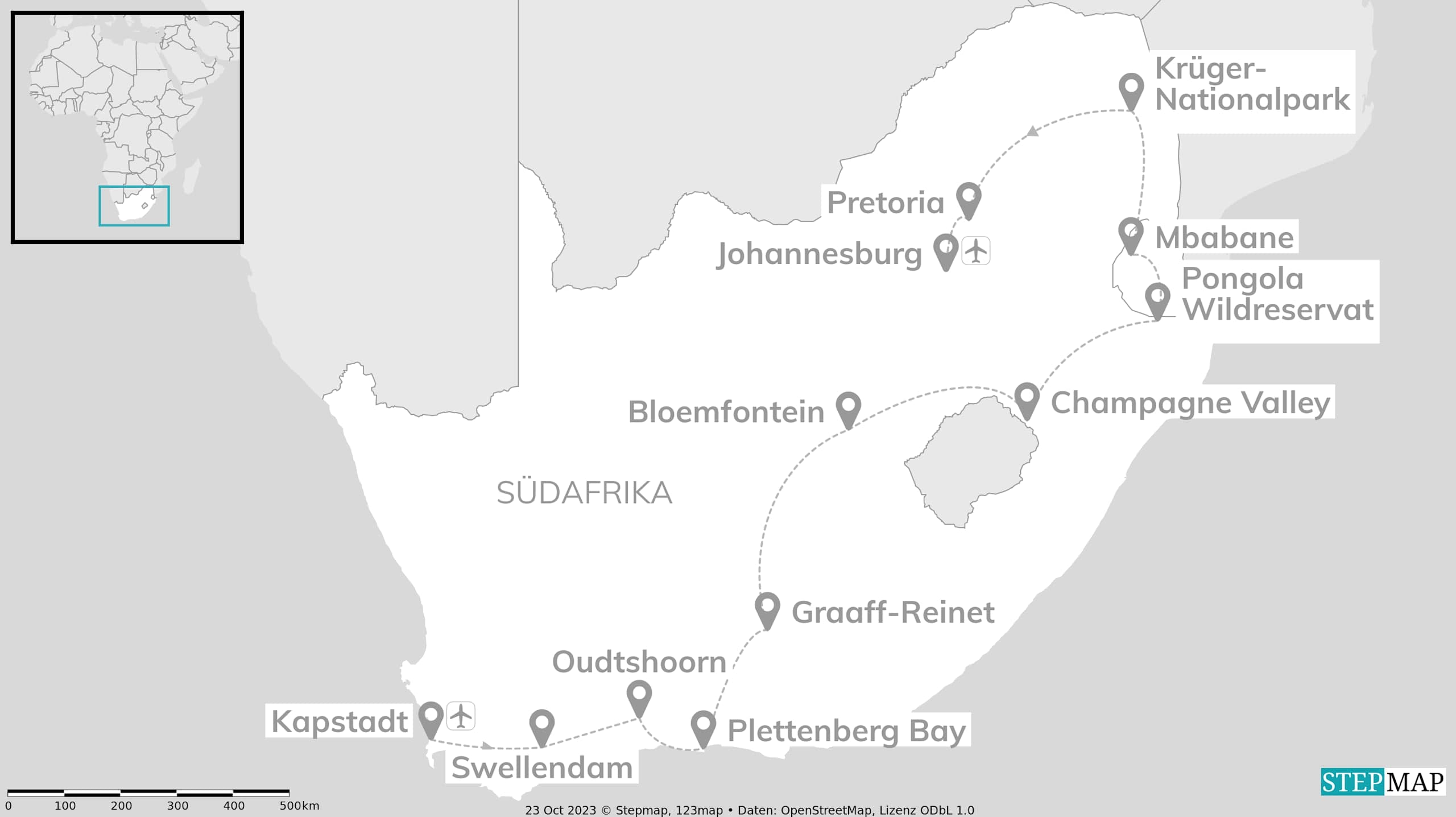Südafrika mit Eswatini: Roadtrip zwischen Kap & Krüger
